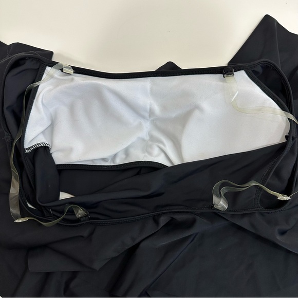 Off The Shoulder Women’s Black Swimsuit Top - Picture 6 of 7